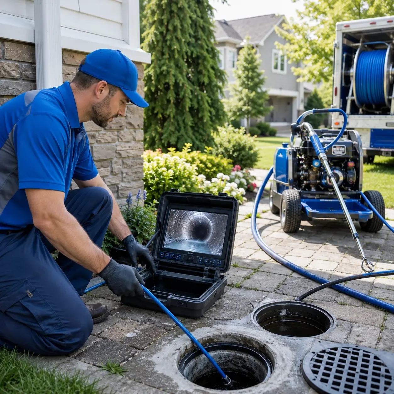 Outdoor drain cleaning professionals serving Rossiter, PA