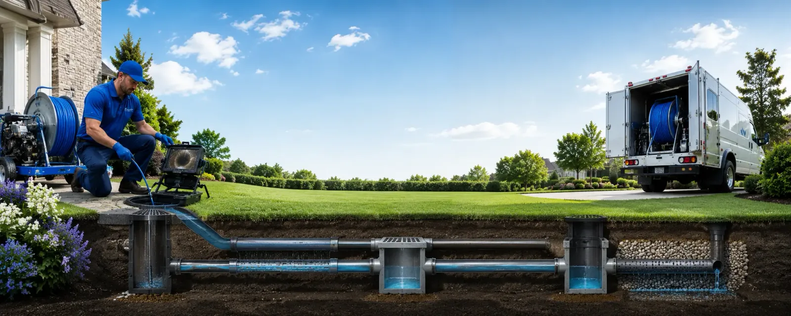 Outdoor drain cleaning information for Rossiter, PA